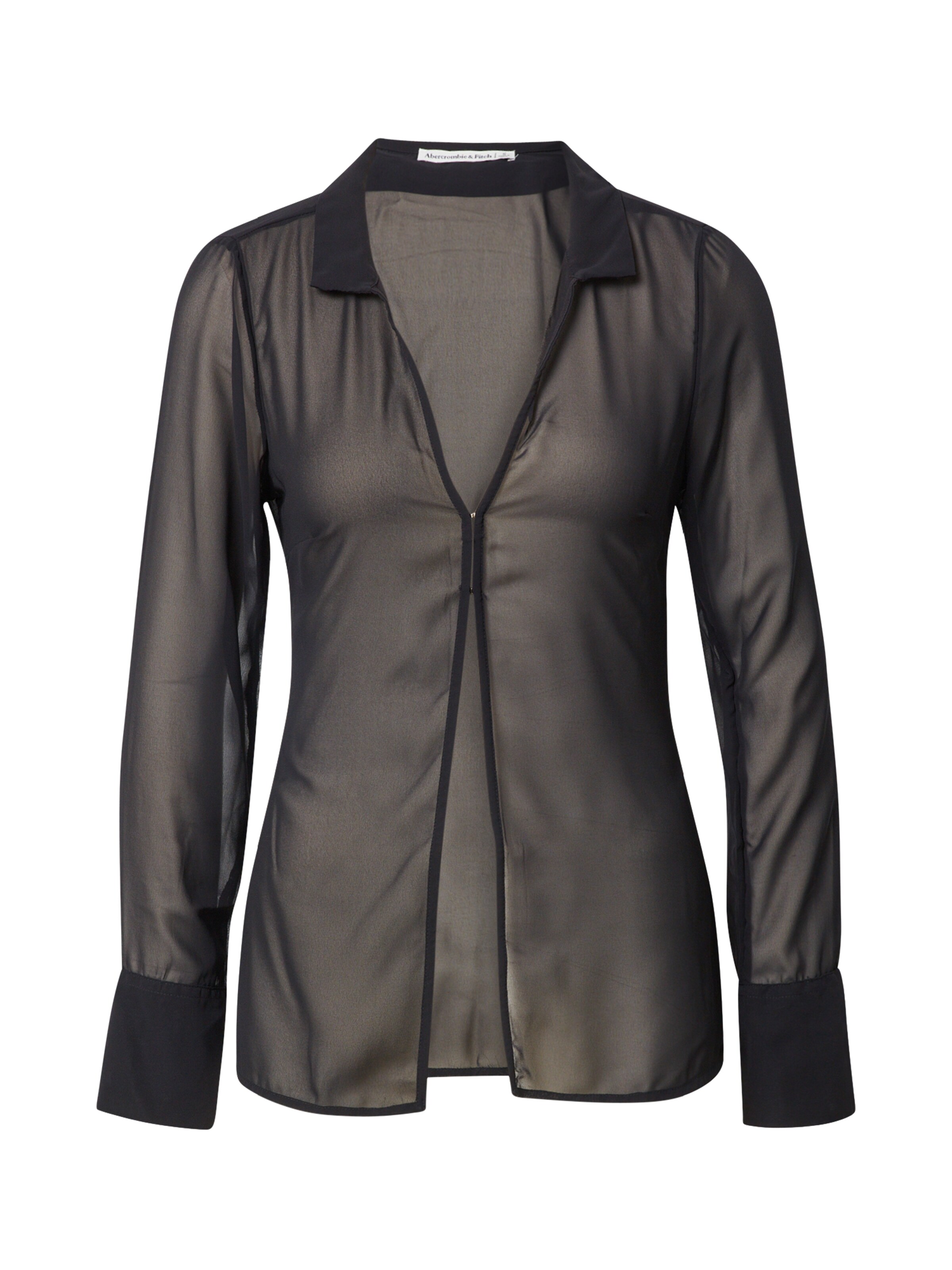 Chemisier Abercrombie & Fitch en noir : devant