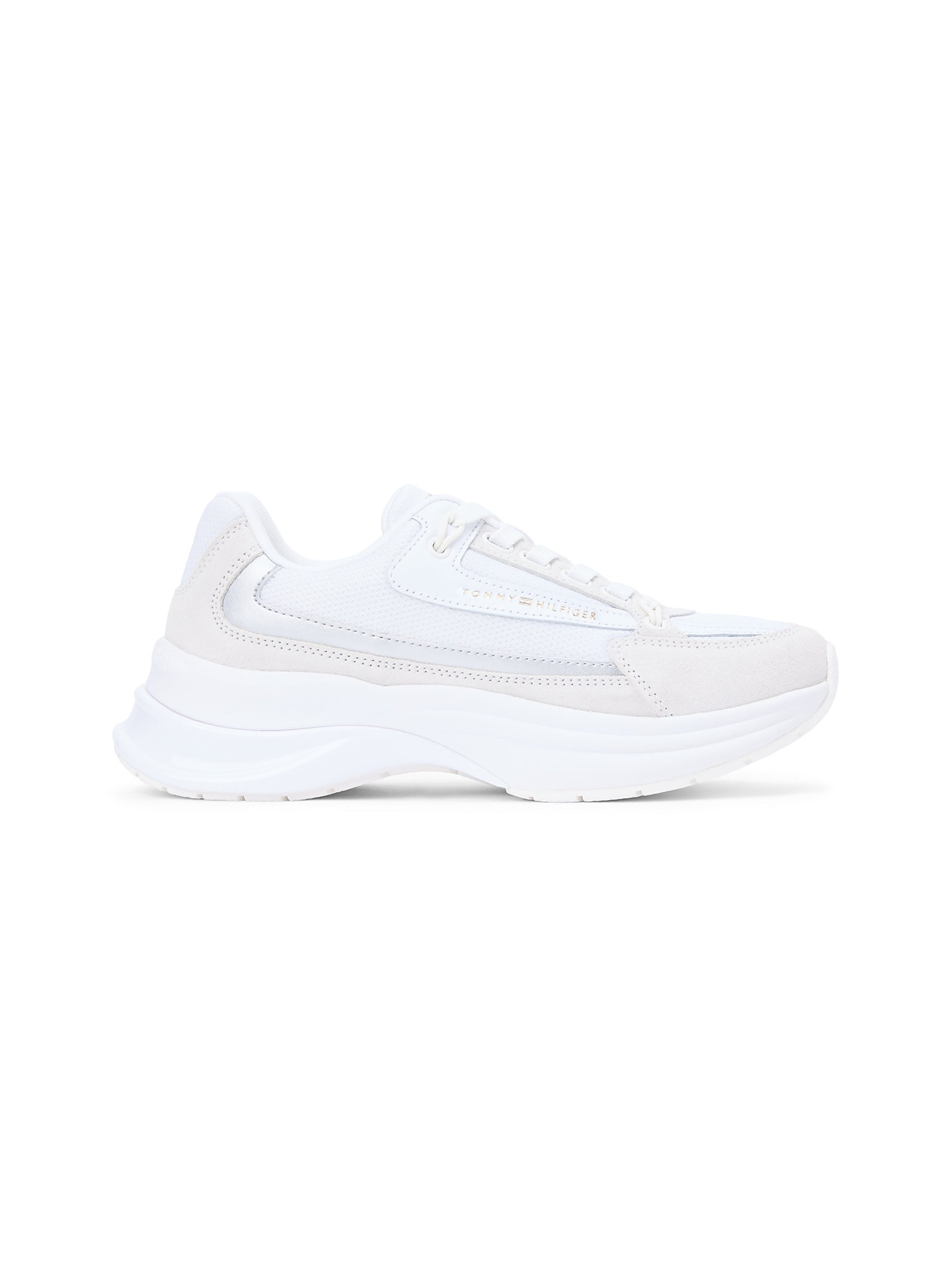 Baskets basses TOMMY HILFIGER en blanc : devant