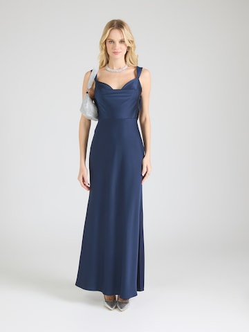 Laona - Vestido de noche en azul: frente