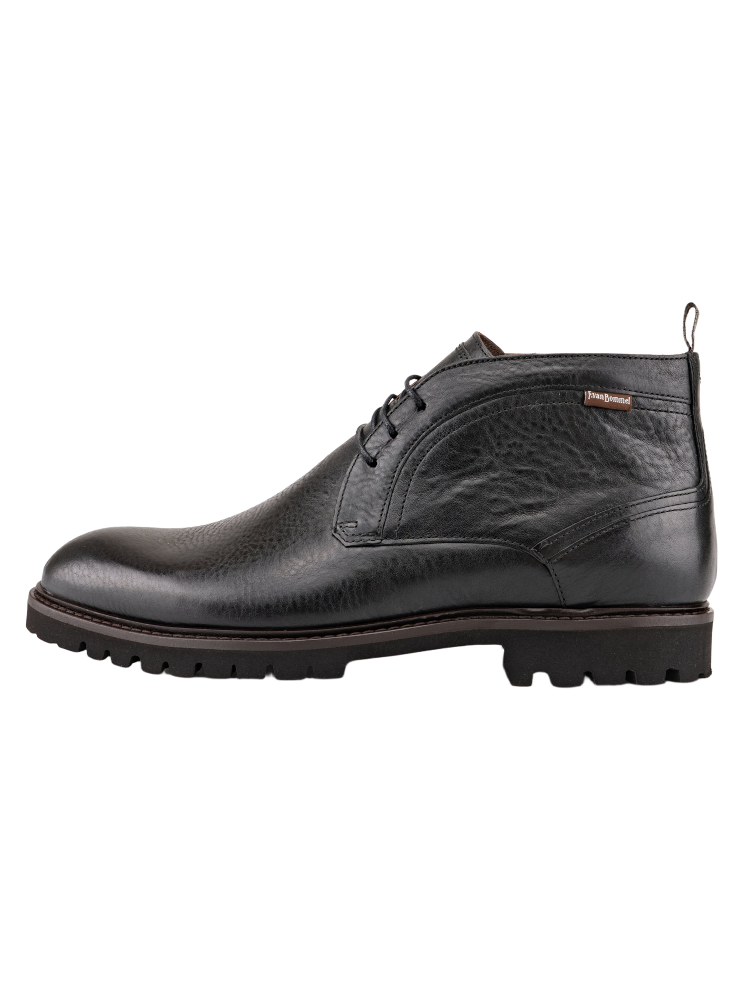 Boots chukka 'De Floter 01' di Floris van Bommel in nero: frontale