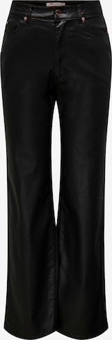 Only Tall Wide leg Jeans in Black: front