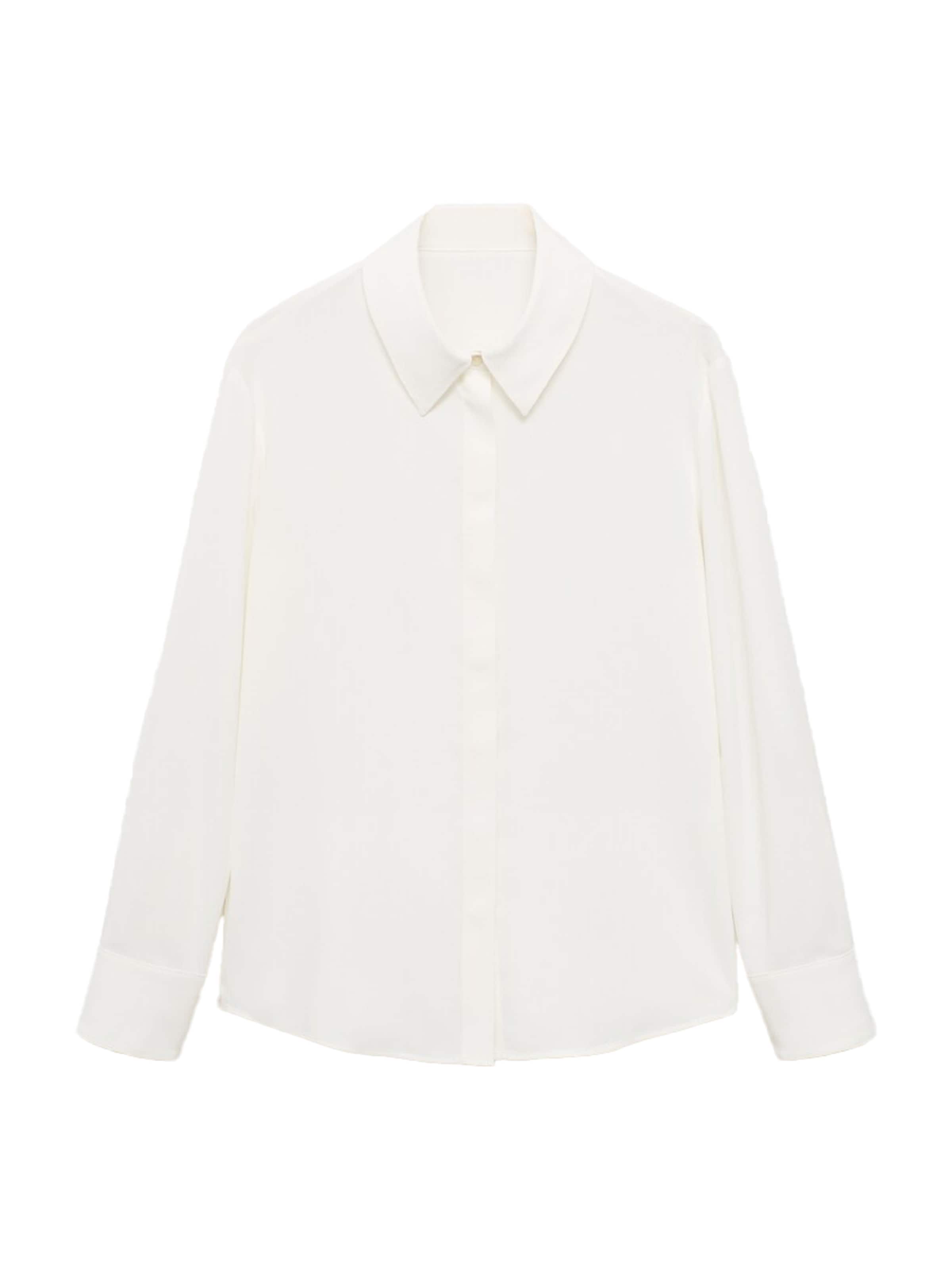 Bluză de la MANGO pe alb: față