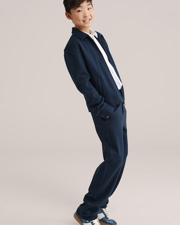 WE Fashion Regular Trousers in Blue