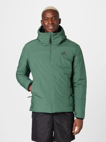 ADIDAS SPORTSWEAR Sports jacket 'Traveer' in Green: front