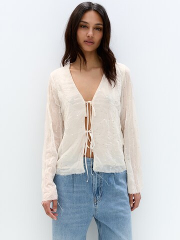 Camicia da donna di Pull&Bear in beige: frontale