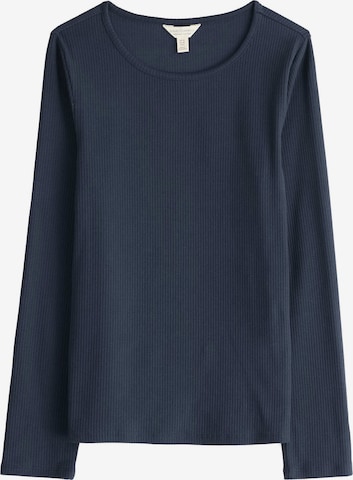 Seasalt Cornwall Shirt 'Gorse Lane Rib' in Blauw: voorkant