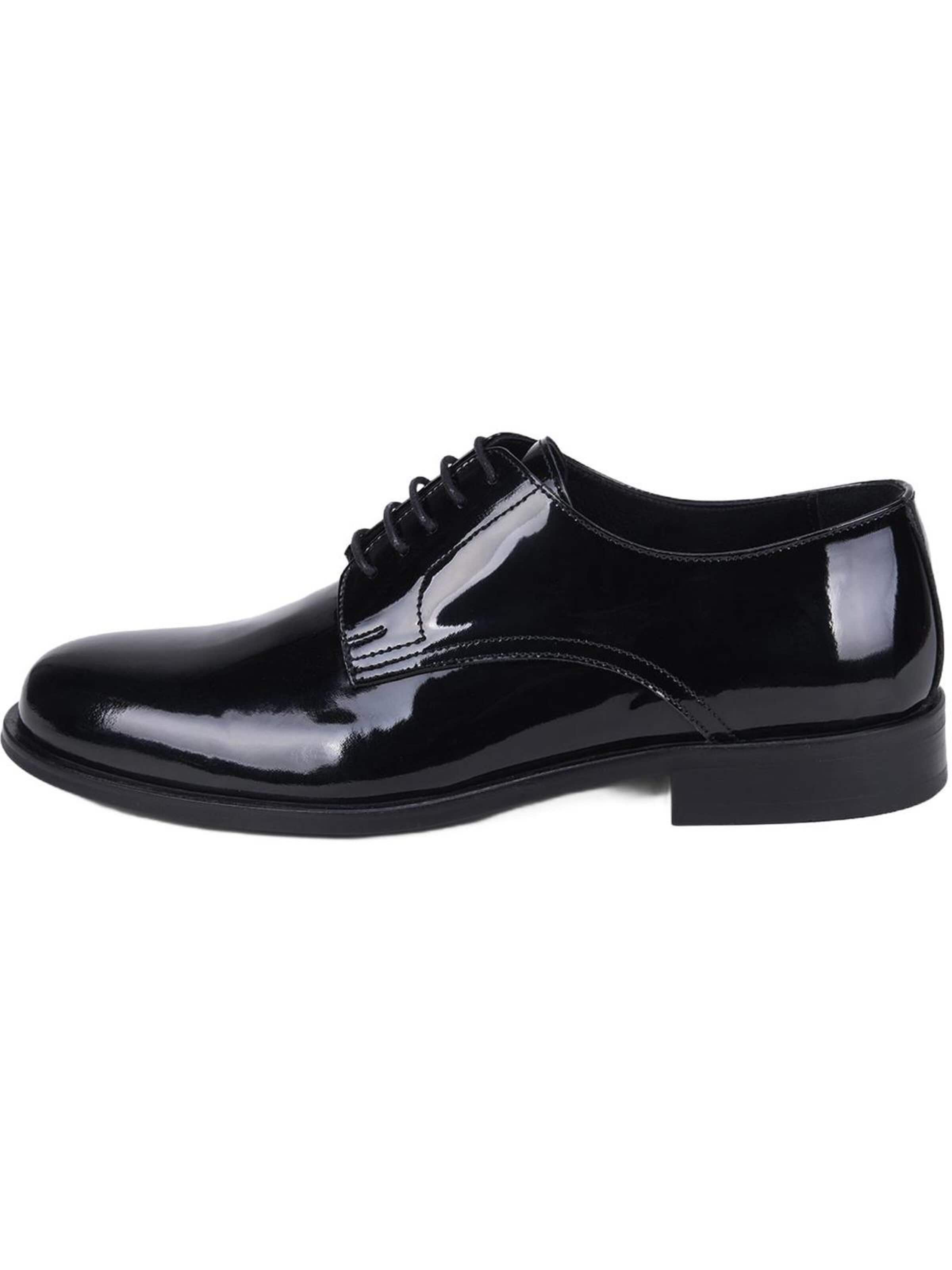 Chaussure à lacets 'Mason' Desa en noir : devant