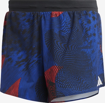 Coupe slim Pantalon de sport 'Adizero Split' ADIDAS PERFORMANCE en bleu : devant