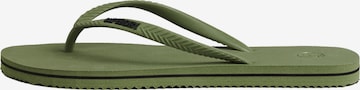 Superdry T-Bar Sandals in Green: front