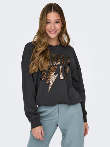 ONLY Sweatshirt 'RUNA' in Grau