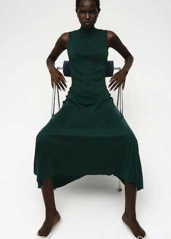 MANGO Kleid 'Godeti' in Grün