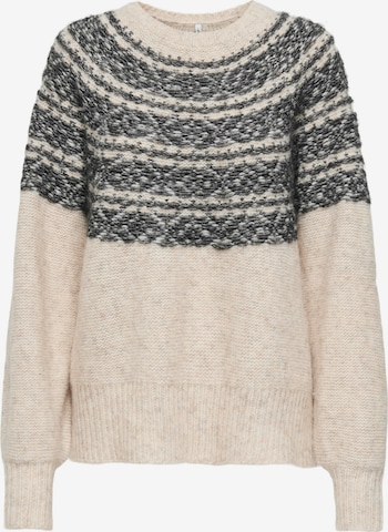 ONLY Sweter 'ONLSIDONA' w kolorze beżowy: przód
