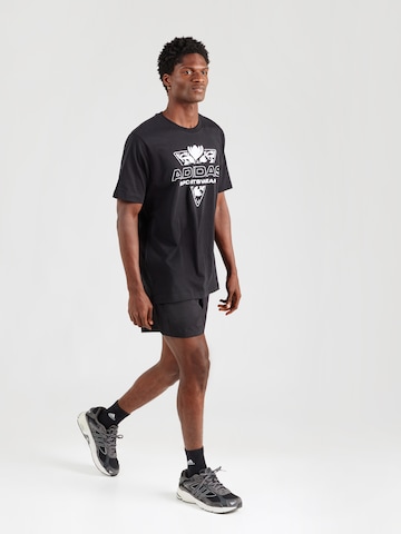 ADIDAS SPORTSWEAR Funkční tričko 'HOT' – černá