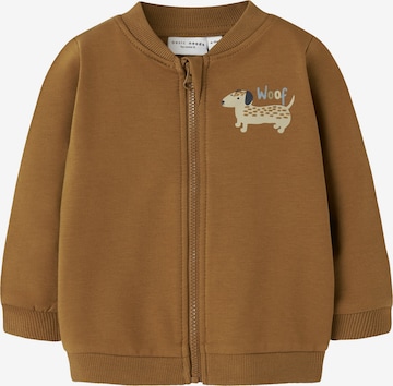 NAME IT Sweat jacket 'NBMVONNE' in Brown: front