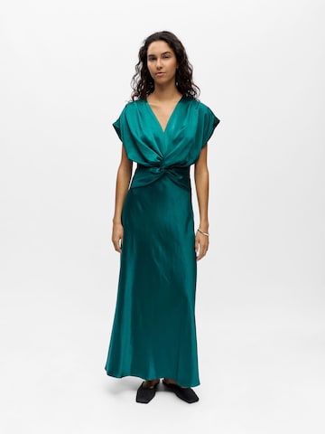 OBJECT Avondjurk 'OBJLia' in Groen: voorkant