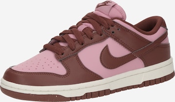 Baskets basses 'Dunk Next Nature' Nike Sportswear en rose : devant