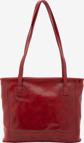 Borsa a spalla 'Borsa a Spalla Donna Cressa Vera Pelle Vacchetta - Chiusura Zip' di I Fratelli in rosso: frontale