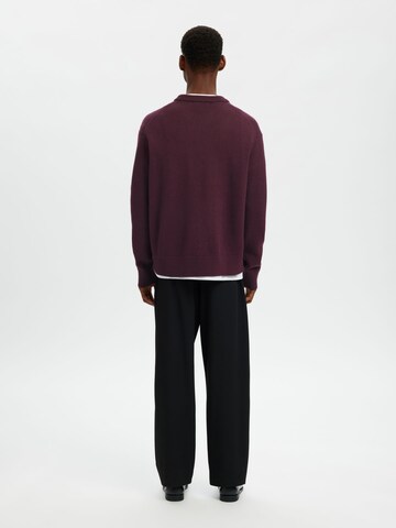 SELECTED Pullover i rød