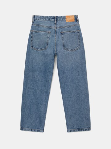 Pull&Bear Loosefit Jeans in Blau