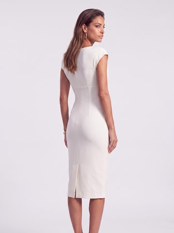 AUDRAY - Vestido de bainha 'JACKIE' em bege