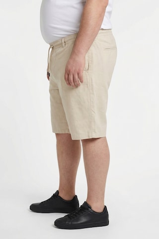 Men Plus Regular Broek in Beige