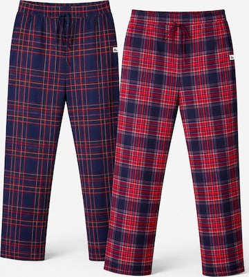 PANTONECLO Pyjama lang 'Pantoneclo Men’s Night Wear Long Pajama- 2 PCS' in Rood: voorkant