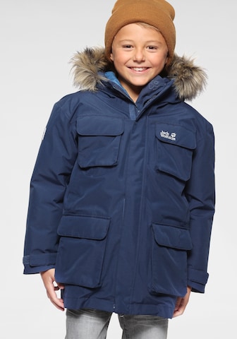 JACK WOLFSKIN Куртка в спортивном стиле 'Ice Explorer' в Синий: спереди