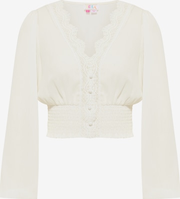 IZIA Bluse in Weiß: Vorderseite