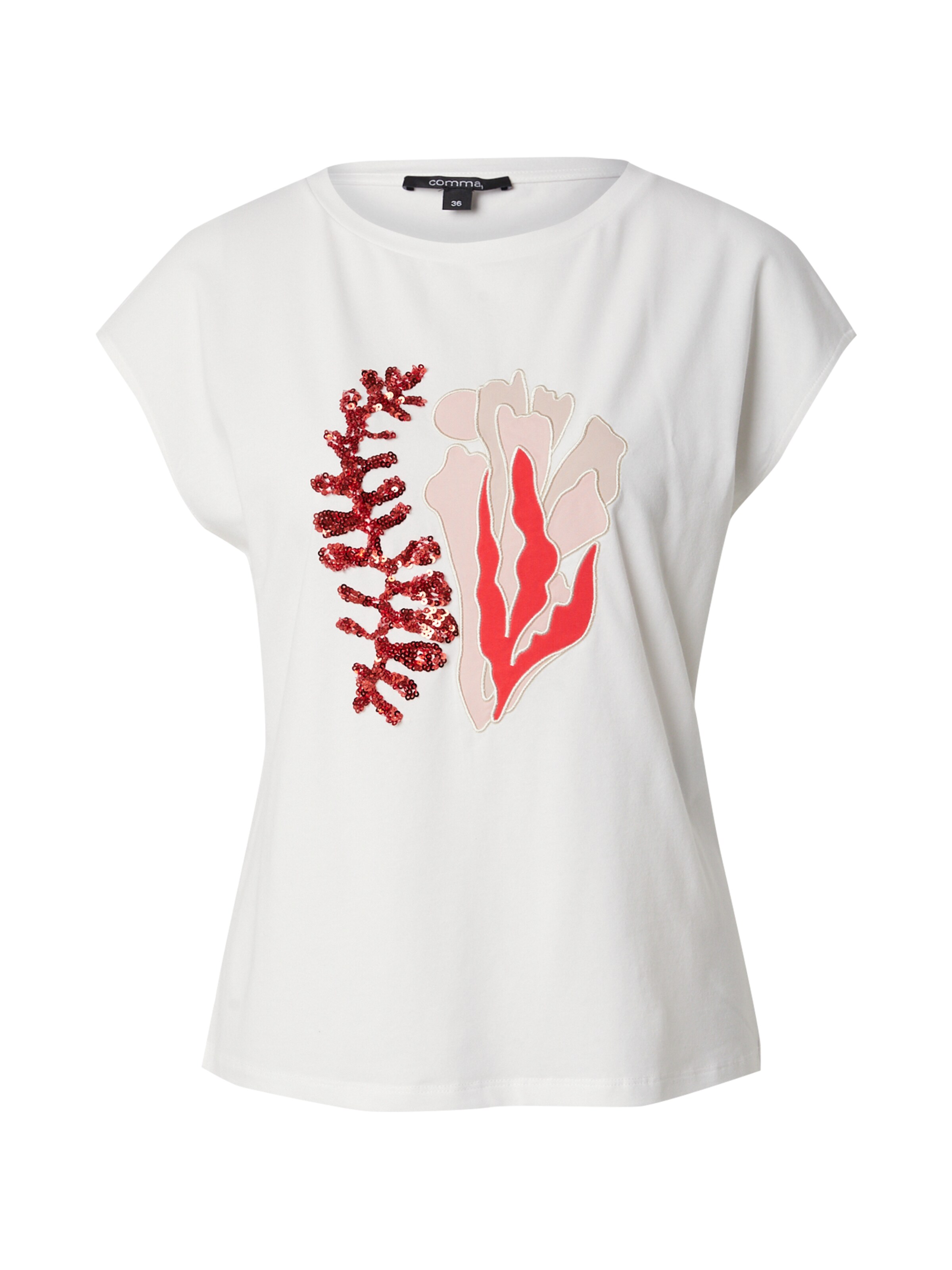 COMMA Μπλουζάκι σε λευκό: μπροστά