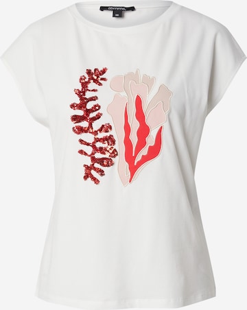 T-shirt COMMA en blanc : devant