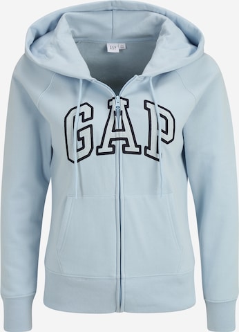 Gap Petite Sweatjacke in Blau: predná strana