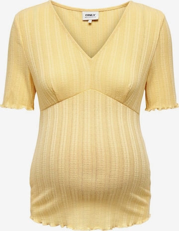 Only Maternity Shirt in Yellow: front