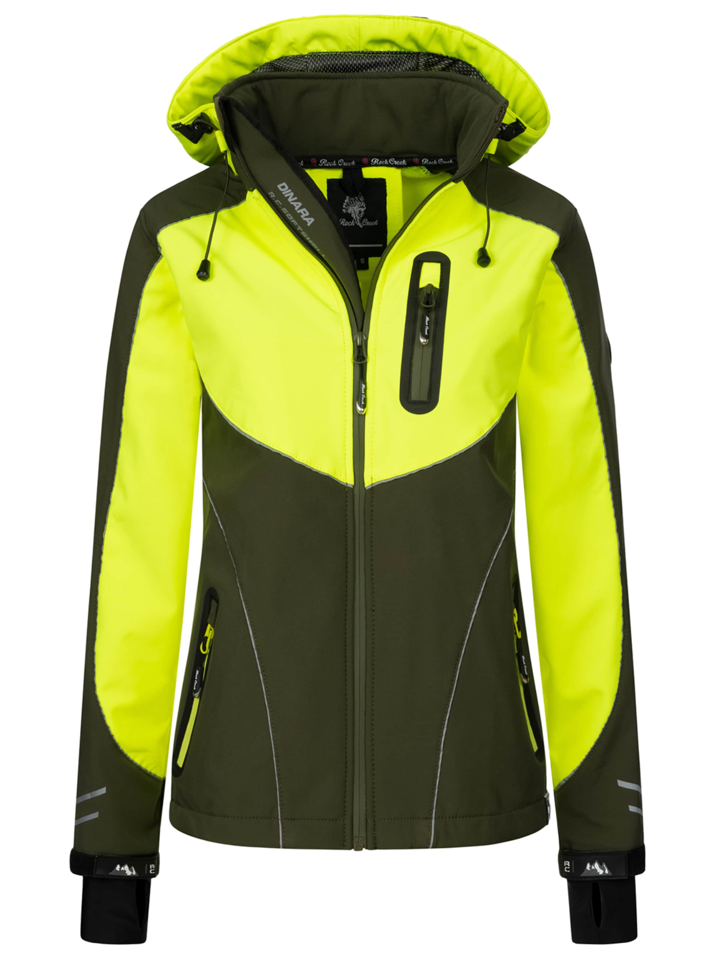 Rock Creek Outdoorjacke in Grün: Vorderseite