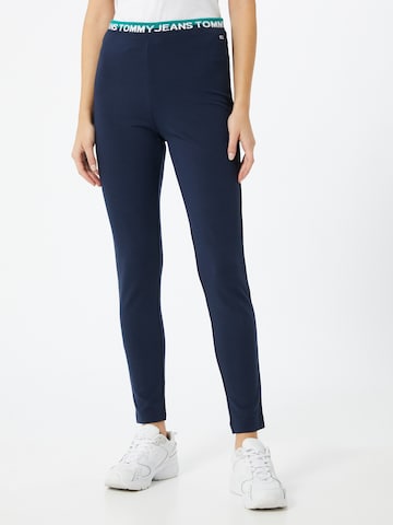 Tommy Jeans Slimfit Leggings in Blauw: voorkant