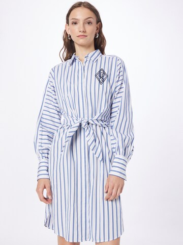 Robe-chemise 'ESSIEN' Lauren Ralph Lauren en bleu : devant