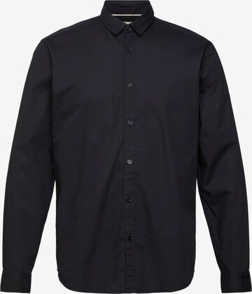 ESPRIT Slim fit Button Up Shirt in Black: front