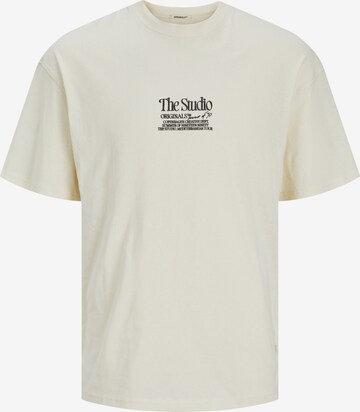 T-Shirt 'NOTO' JACK & JONES en beige : devant