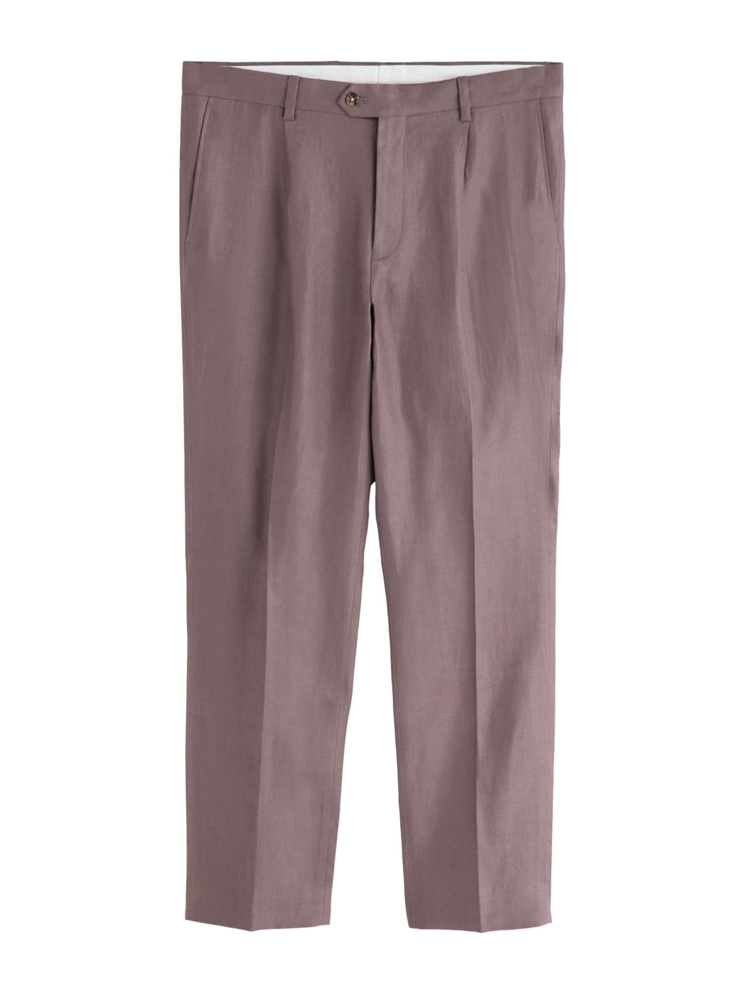 Next Slimfit Hose 'N. Premium' in Lila: Vorderseite