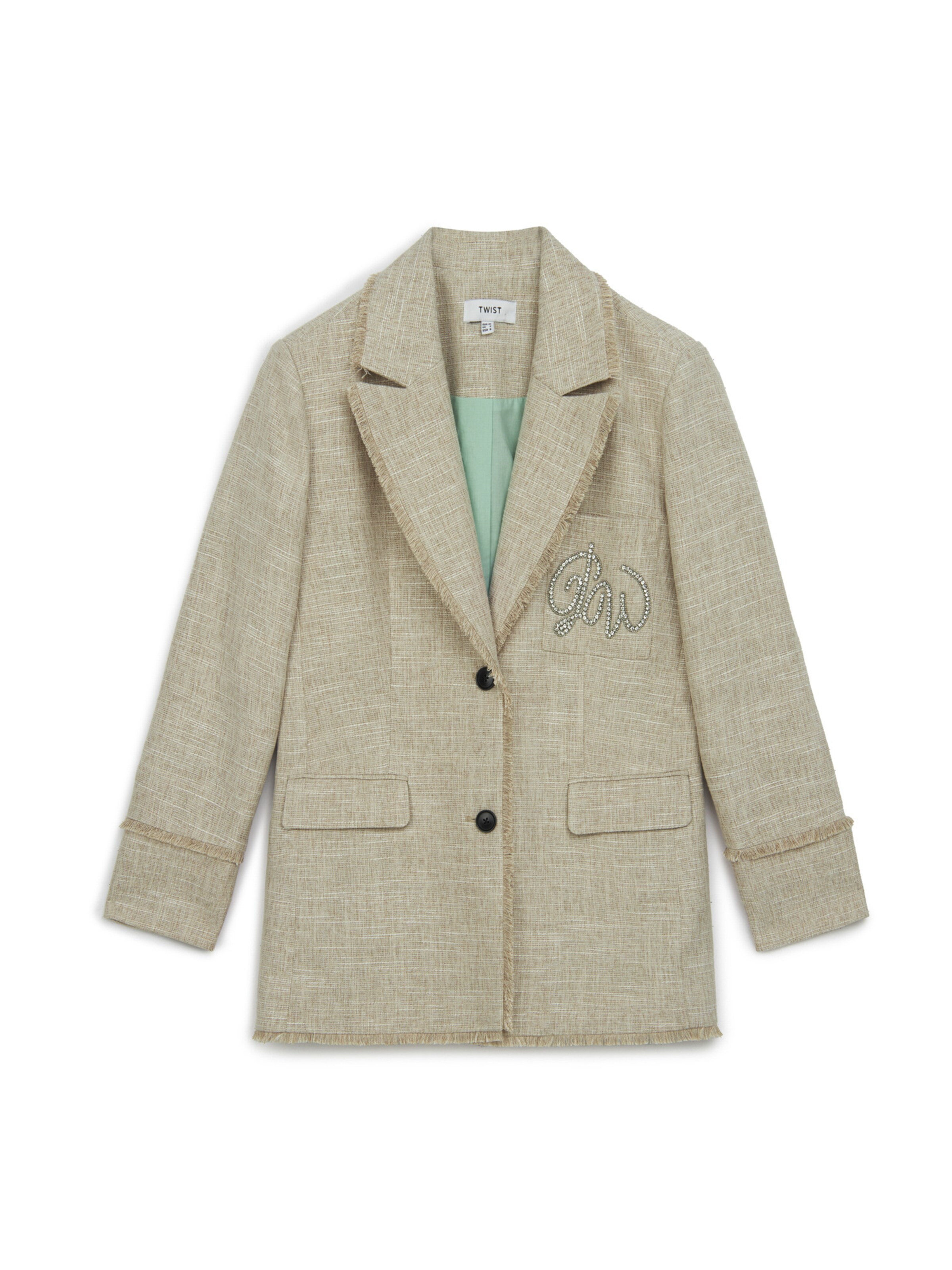 Twist Blazers in Beige: voorkant