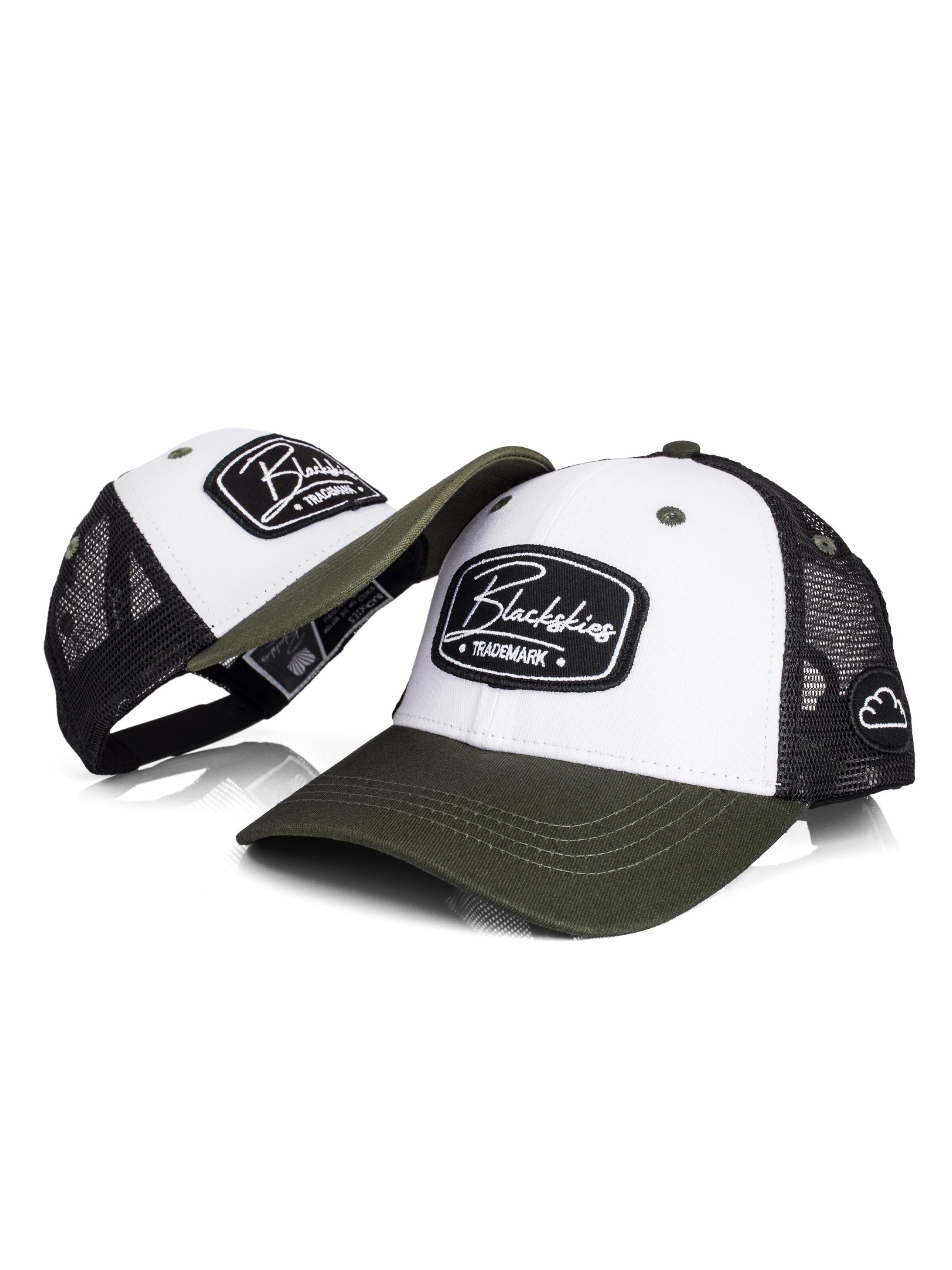 Blackskies Cap ''Race Trucker Cap - 2er Pack - Erwachsenen und Kinder Cap''‌‌‌‌‌‌‌‌‌ in Grün: Vorderseite