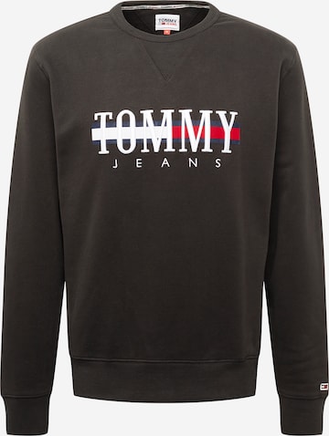 Tommy Jeans Sweatshirt 'TIMELESS' in Schwarz: predná strana