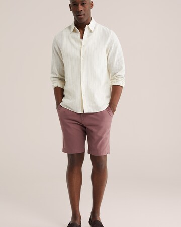 WE Fashion Обычный Брюки-чинос в Ярко-розовый