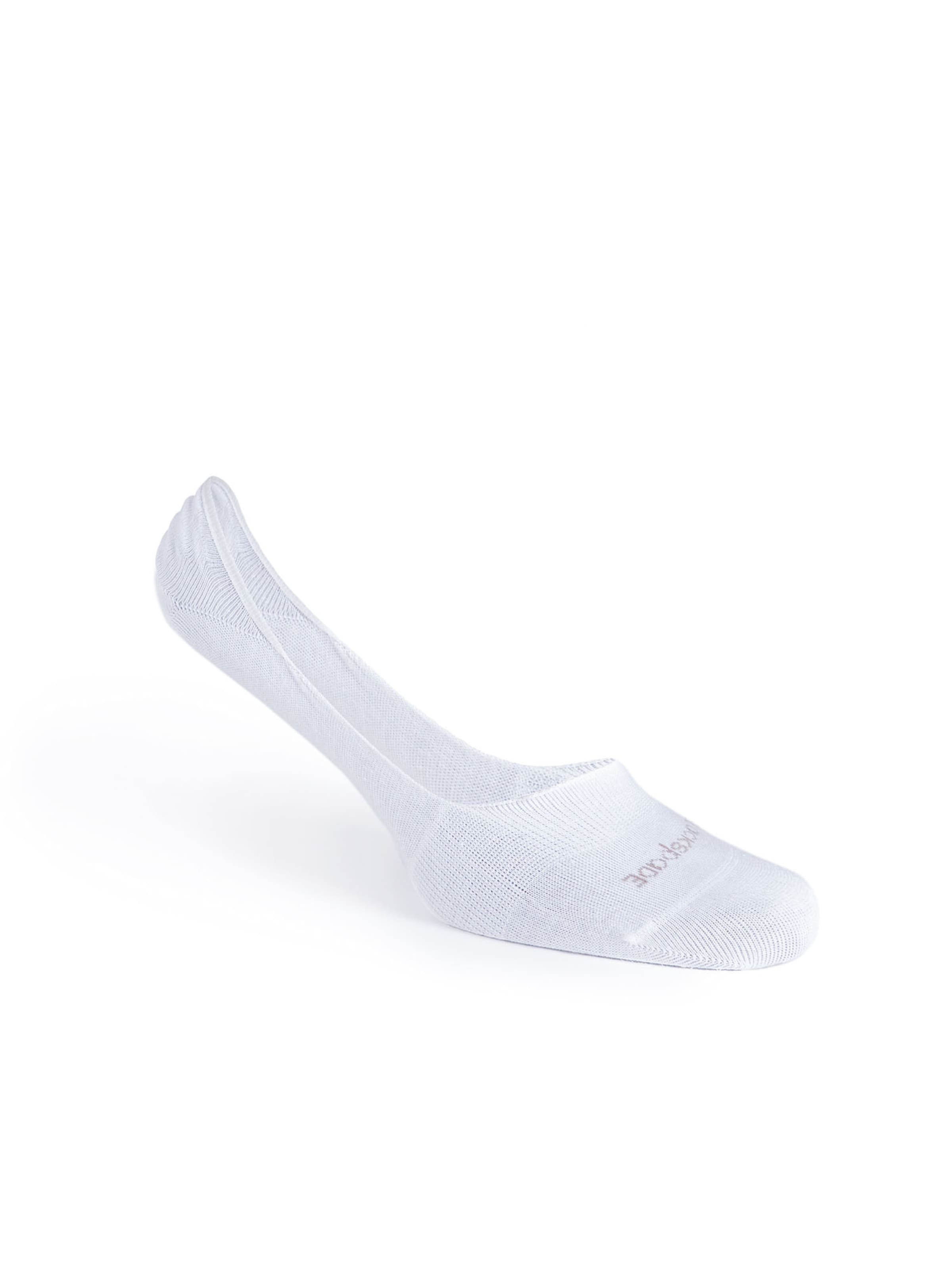 Chaussure basse ' No Show Socks ' Blackspade en blanc