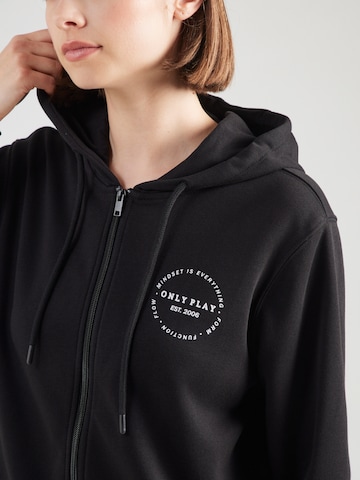ONLY PLAY - Sudadera con cremallera deportiva 'ONPCAVA' en negro