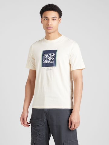 JACK & JONES Тениска 'LAFAYETTE' в бежово: отпред