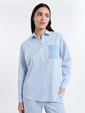 Camicia da notte 'Atlas' di ETAM in blu: frontale