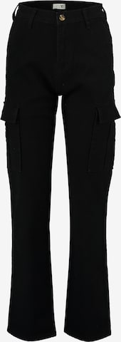 Hailys Regular Cargo Pants 'Li44v' in Black: front