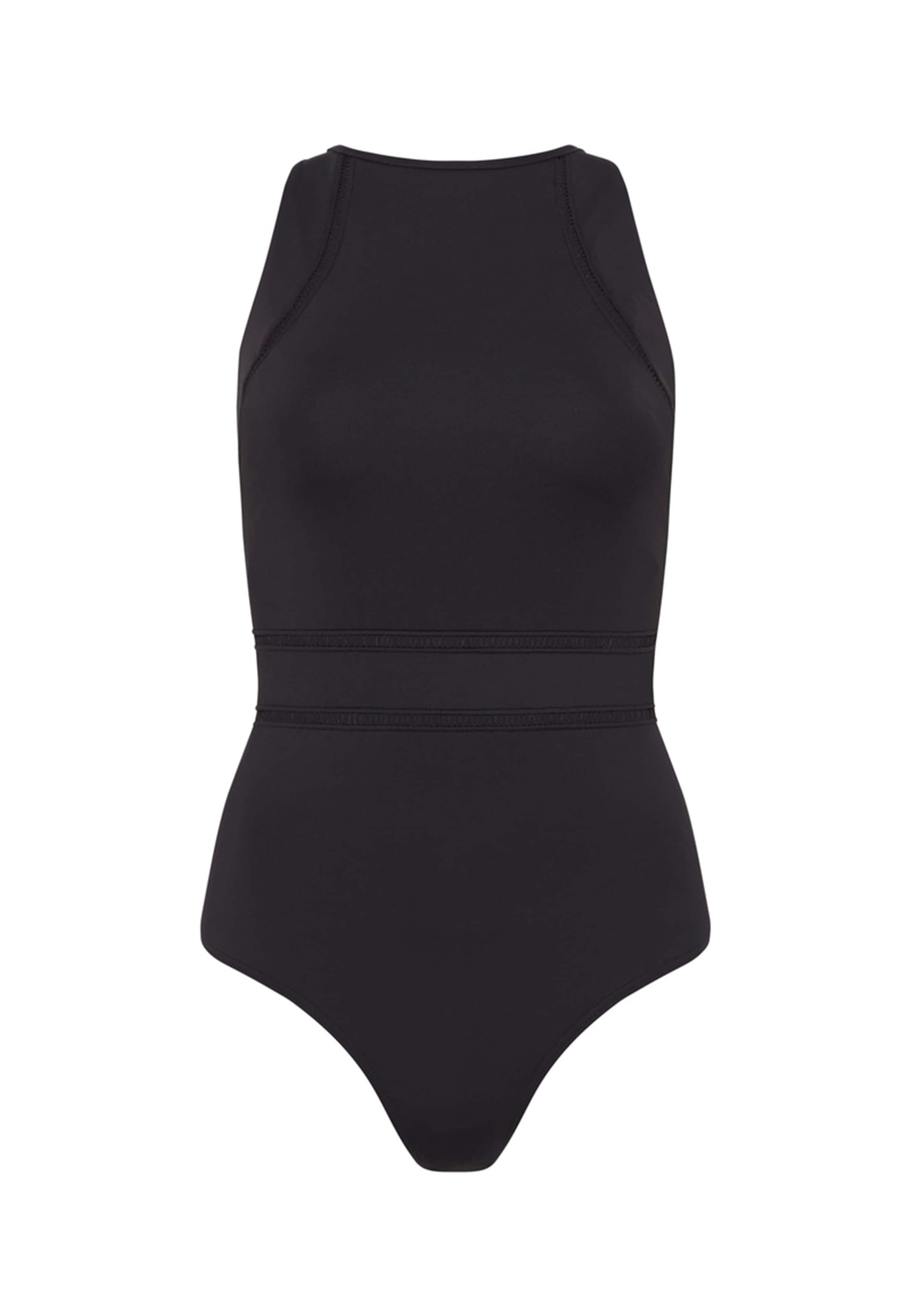 SEA LEVEL High neck Swimsuit 'Essentials' in Black: front