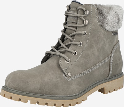 TOM TAILOR Lace-up bootie in Grey, Item view