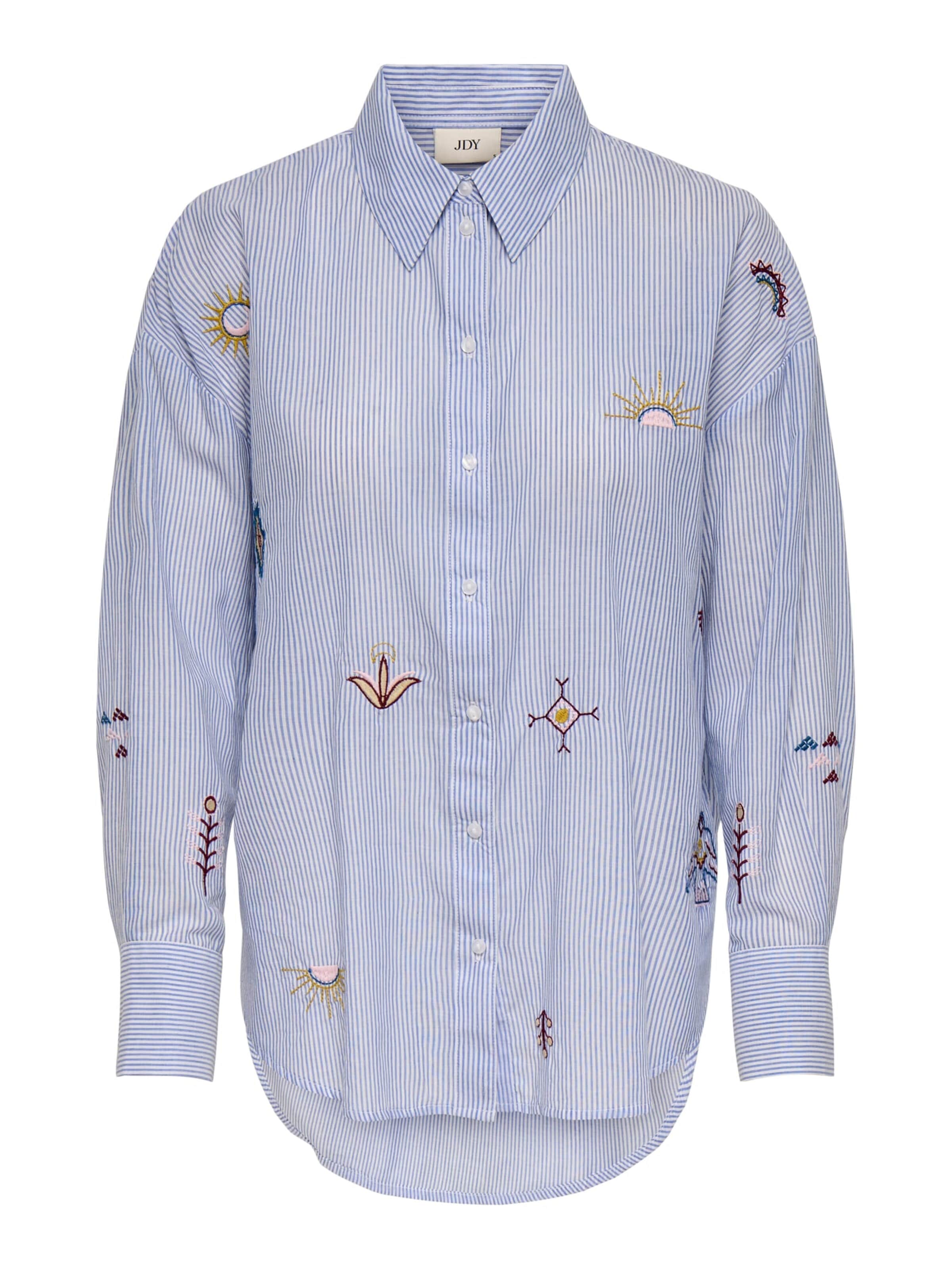 Jaqueline de Yong Blouse in Wit: voorkant